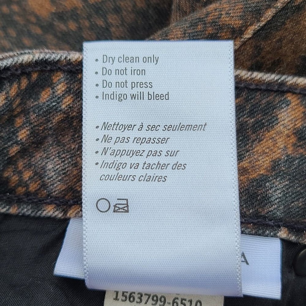 Paige Hoxton Ultra Skinny Coated Brown Snakeskin Jeans Size 27 NWOT - Picture 11 of 12